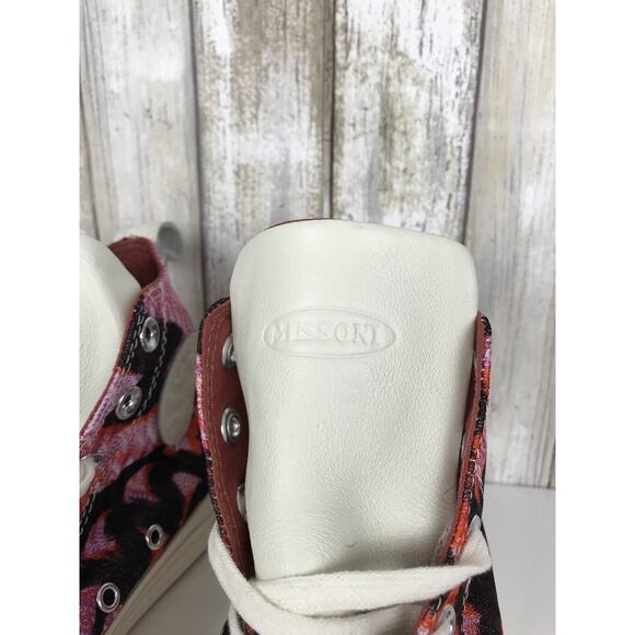 MISSONI Converse Chuck Taylor Star High Top Pink Black 154441C 4.5/ 6.5 RARE NEW - Picture 7 of 12